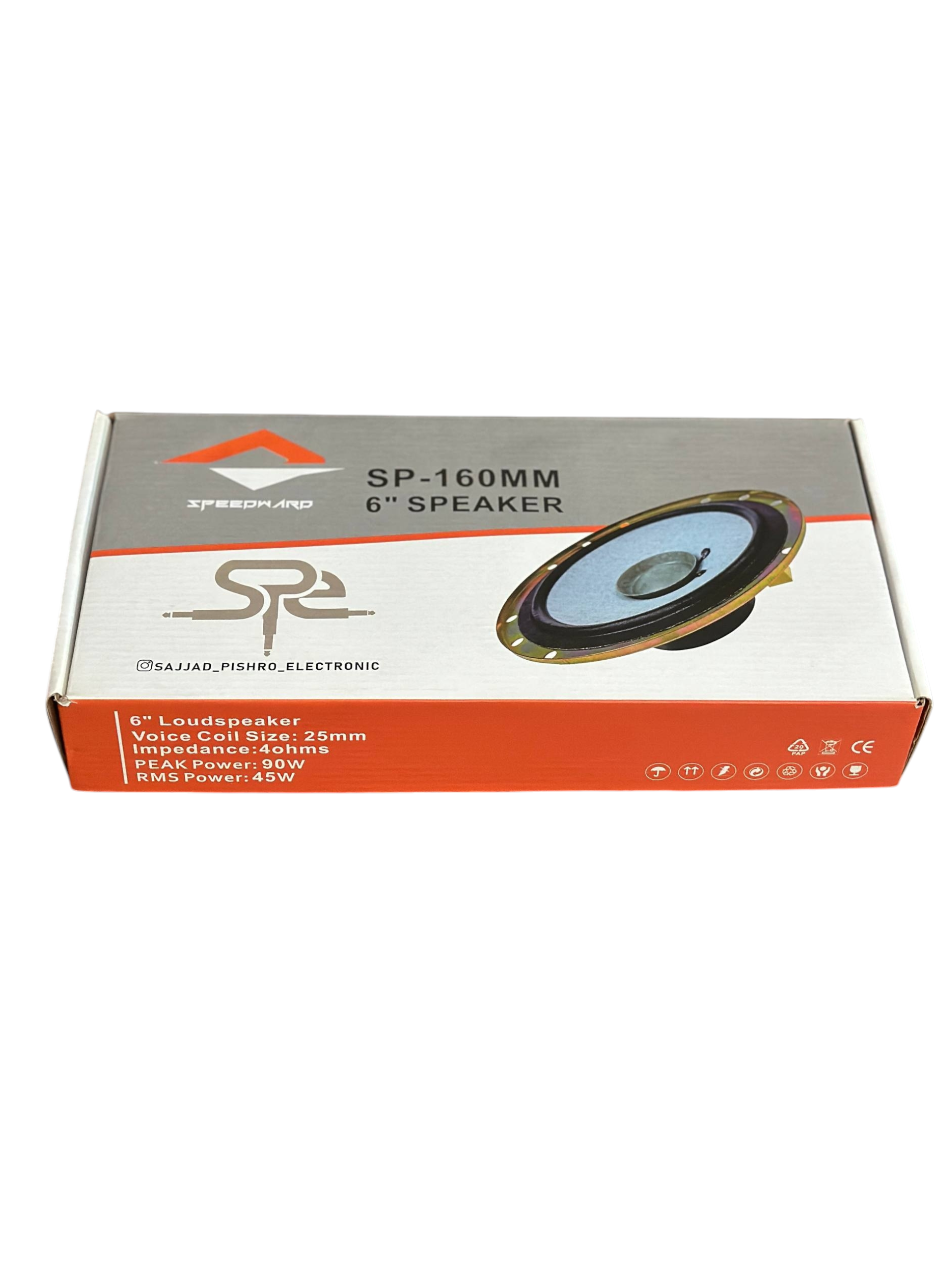 بلندگو 6 اینچ مدلSP  توان 90 وات فلزی بسته دوعددی