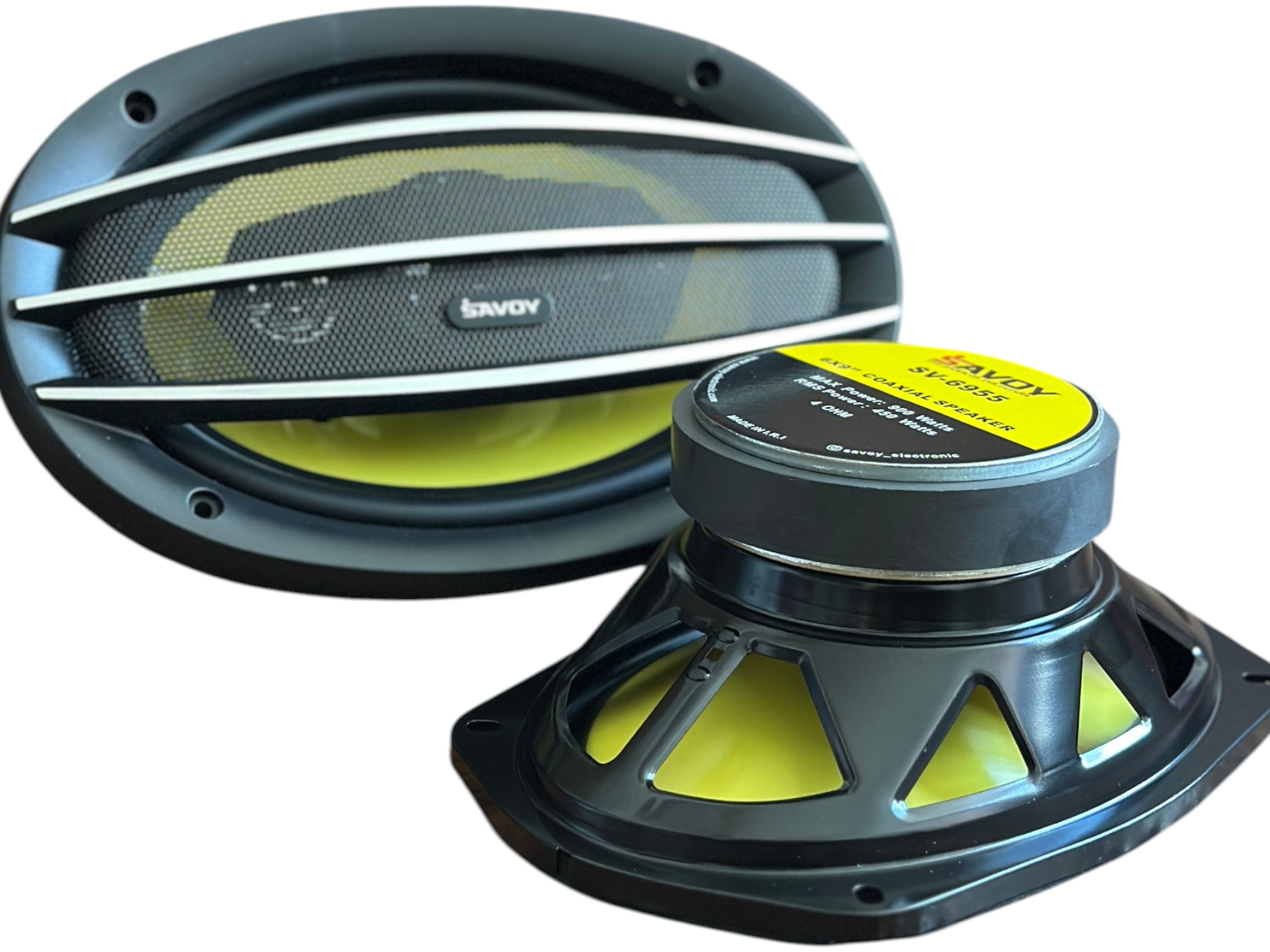 بلندگو خودرو مدل 3-SV بسته 2 عددی توان 900  وات.. باند بیضی اسپیکر خودرو