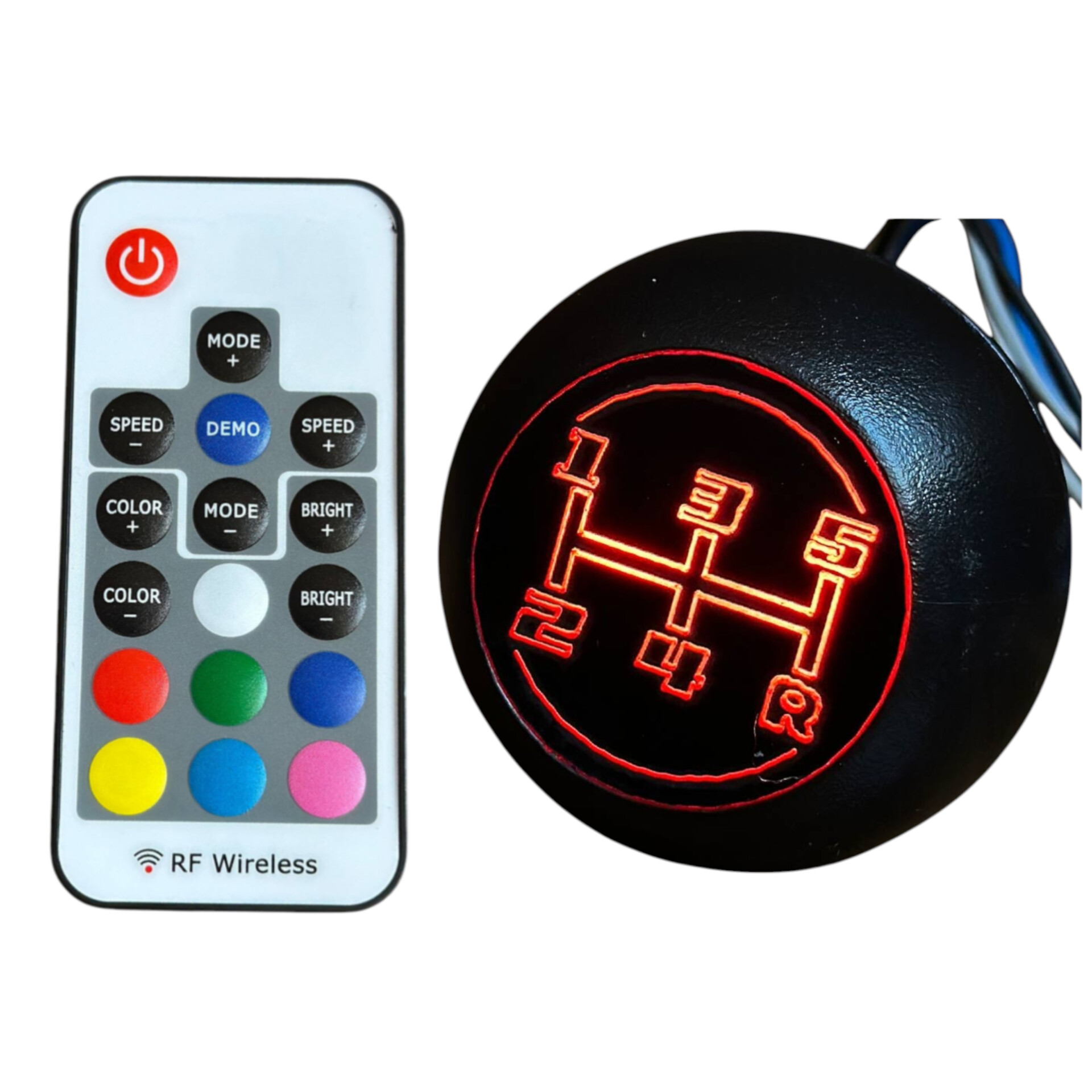 سردنده چراغدار پراید ریموتی کنترل دار.. لوکس ماشین.. تزیینات خودرو دنده سر دنده تزئینات