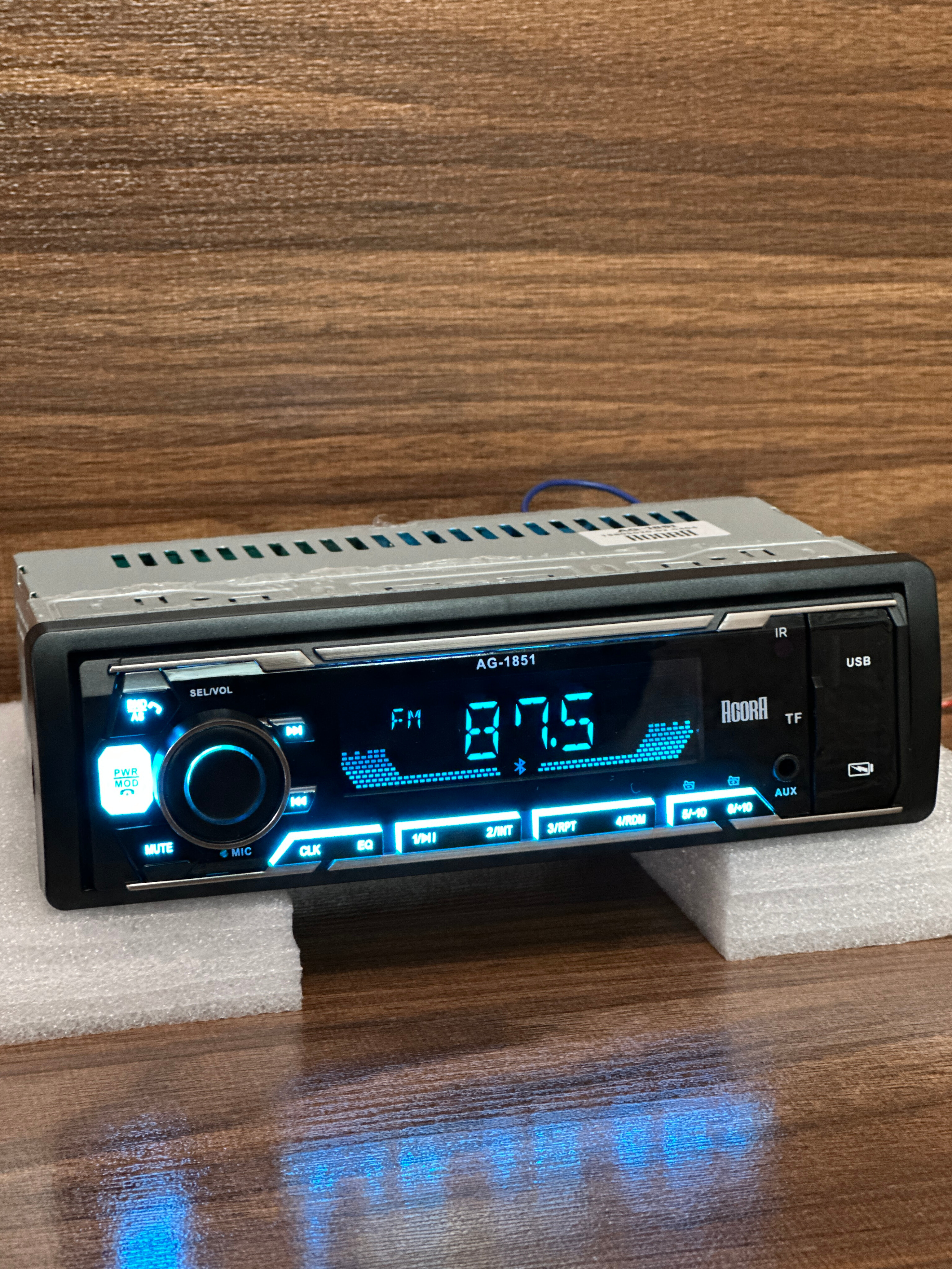 پخش خودرو مدل AG-1851.. شش خروجی سیستمی.. ضبط بلوتوثی پخش کننده خودرو 6 کانال 6 خروجی