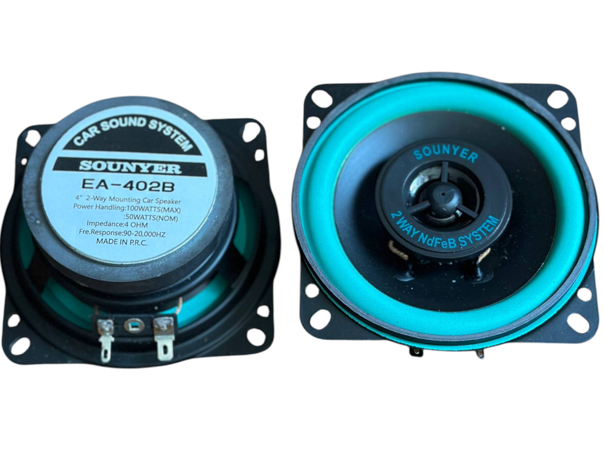 اسپیکر خودرو سونیر مدل EA402B نوع تیوتر ظرفیت ۵۰ وات.. باند پرایدی.. بلندگو پراید