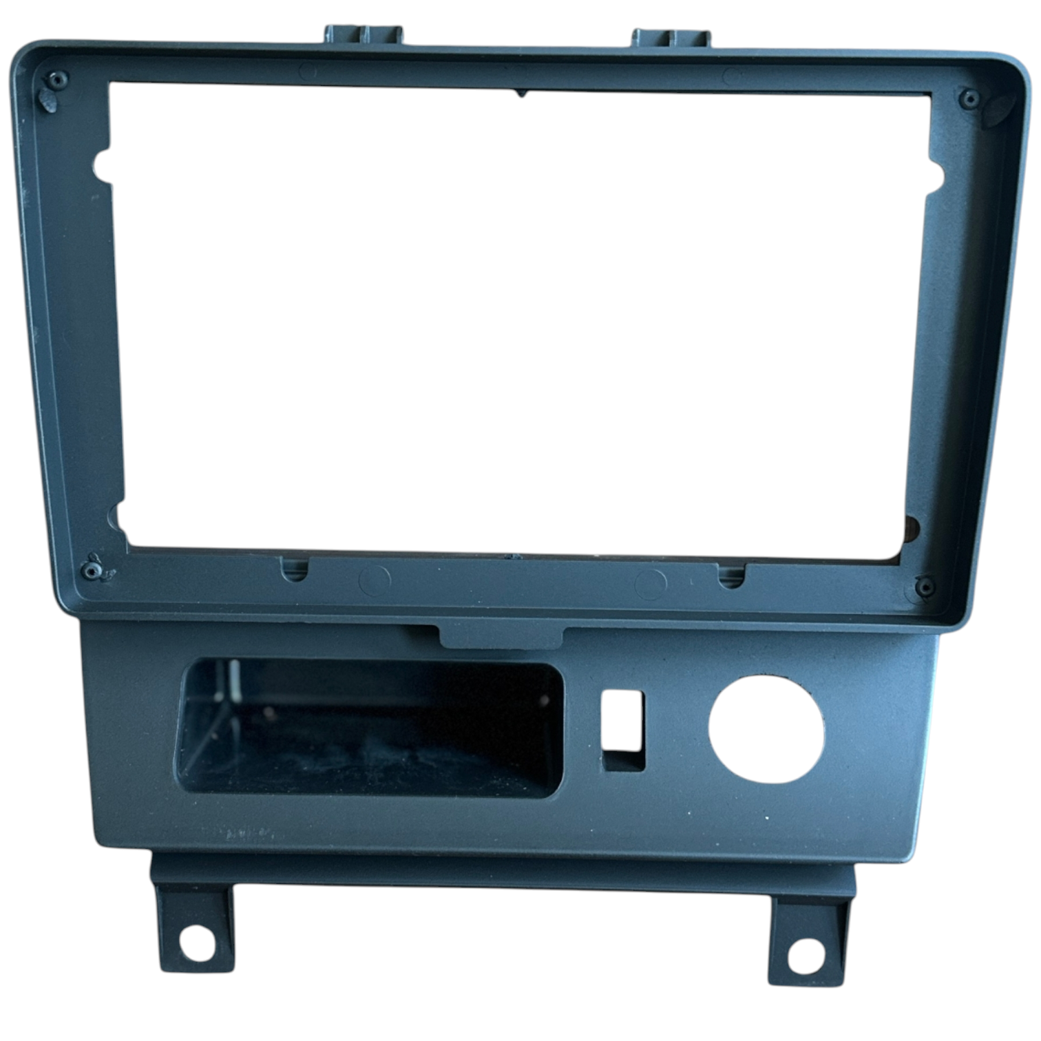 قاب مانیتور 9 اینچ یک تکه پلاستیکی مشکی پژو 405 و پارس نصب در پایین T